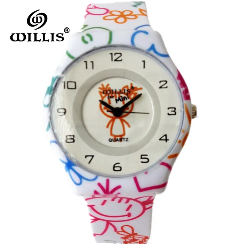 Женские часы с мультяшным рисунком повседневные Кварцевые водонепроницаемые