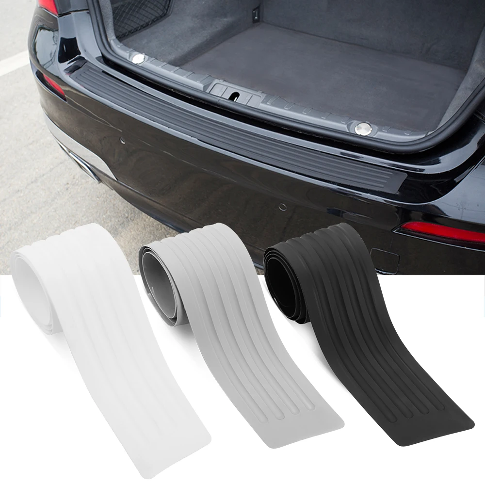 Защитная резиновая наклейка на задний бампер багажника автомобиля для renault