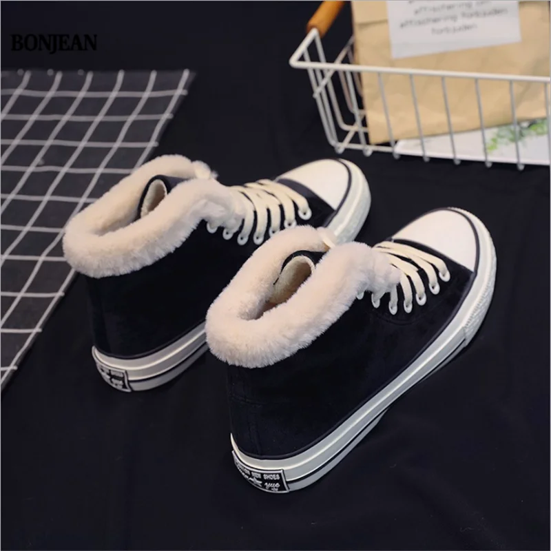 Повседневные вельветовые туфли с высоким берцем женские зимние кроссовки Цвет