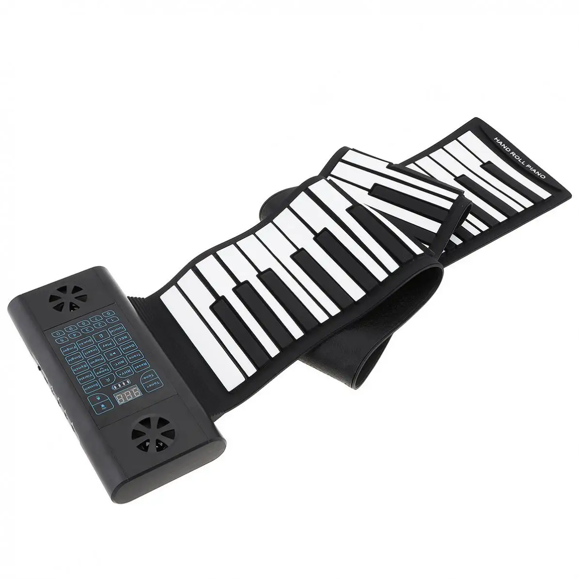 88 Keys  MIDI Roll Up Piano Rechargeable Electronic Portable Silicone Flexible Keyboard Organ Built-in 2 Speakers