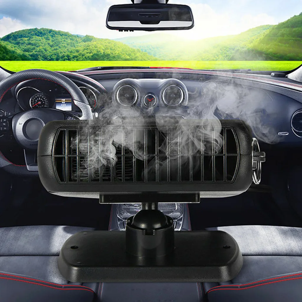 Автомобильный обогреватель электрический вентилятор для обогрева и охлаждения 12V/24V 200W Портативный сушилка для обдува ветрового стекла, размораживатель авто.