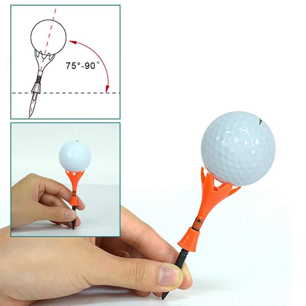 10Pcs Golf Tees Ball Nail Sporting Training Aids Outdoor Plastic Supplies Stud Accessories |