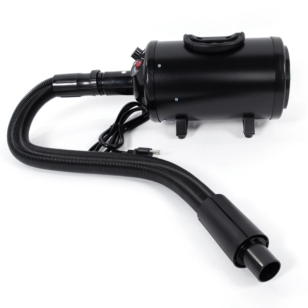 구매 120V 2800W 애완 동물 헤어 드라이어 휴대용 개 고양이 Groomming 송풍기 따뜻한 바람 빠른 불어 건조기 빠른 그리기 헤어 드라이어 미국 표준 블랙