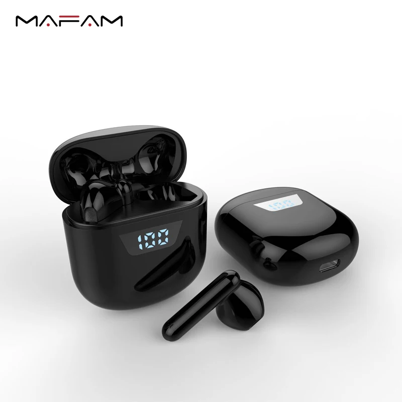 MAFAM 2020 MX Air Bluetooth наушники интеллектуальный цифровой дисплей мощности