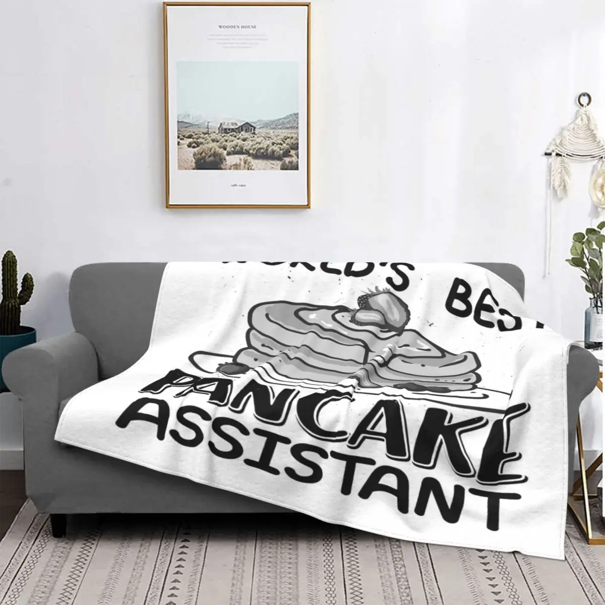 

Worlds Best Pancake Assistant manta colcha cama alfombra a cuadros sofá mantas de lana manta pickick Manta