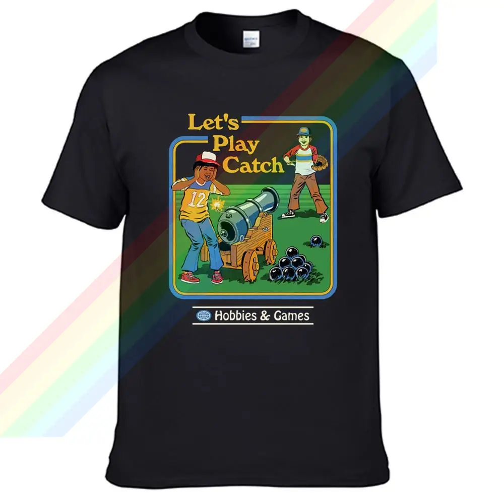 

Let's Play Catch Hobbie Games Summer Print T Shirt Clothes Popular Shirt Cotton Tees Amazing Short Sleeve Unique Unisex Tops