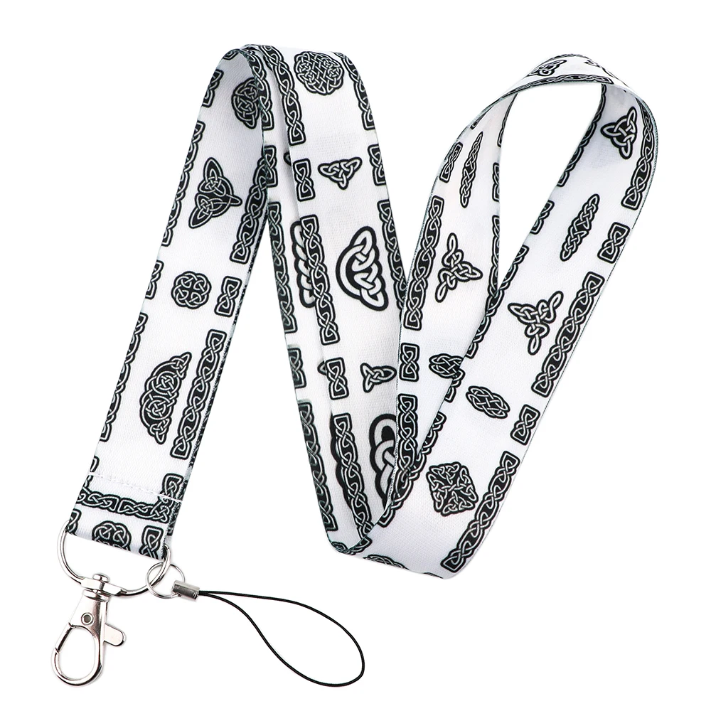 

HJ314 Viking Fashion Keychain Belt Phone Lanyard Key ID Card USB Badge Holder DIY Lasso Lanyarde Gift For Friends