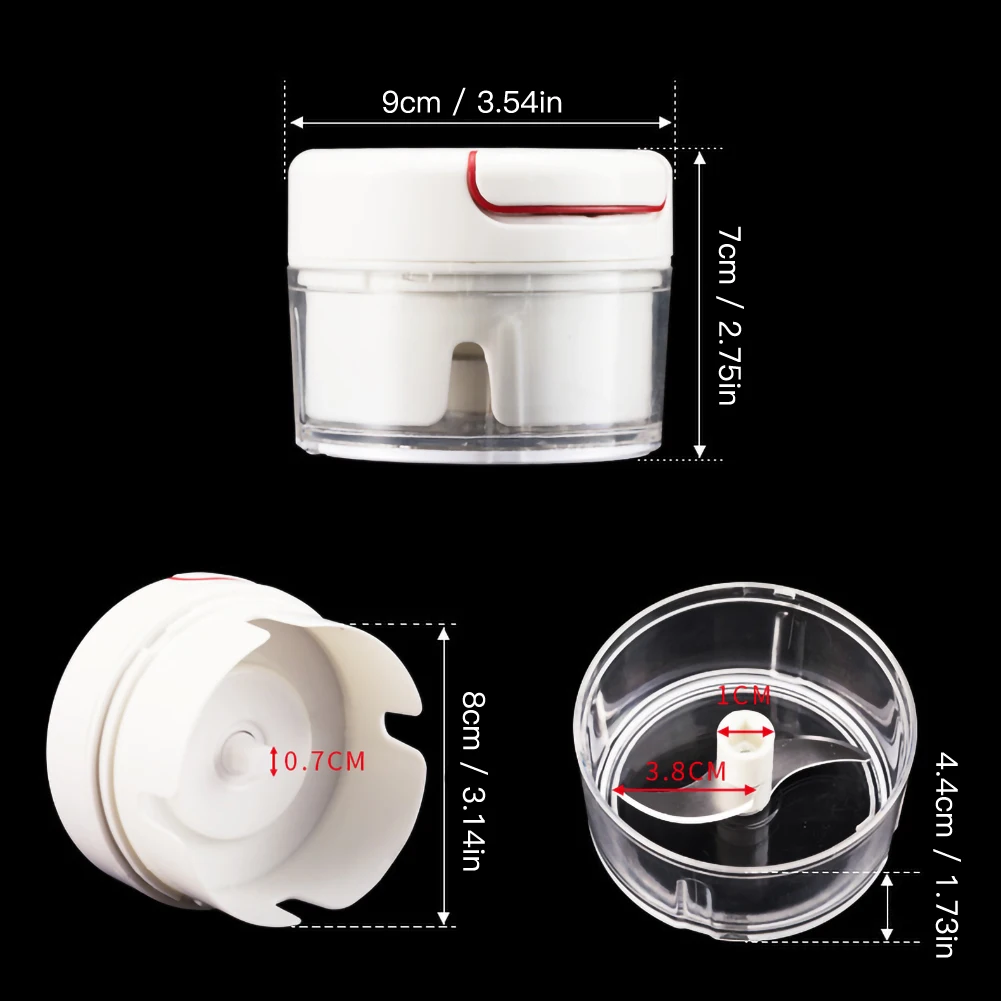 

Mini Portable Garlic Press Grinder Crusher Hand Presser Slicer Kitchen Tool Thick Stainless Steel Blade Washable Durable Effort