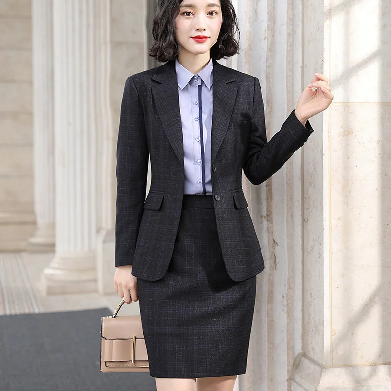 IZICFLY High End Autumn Spring New Interview Office Wear For Women Blazer With Trouser Business Elegant Pants Suits Outfit Work
