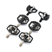 mtb road bike clipless pedals aluminum self locking pedals spd compatible cycling pedal mountain bicycle parts