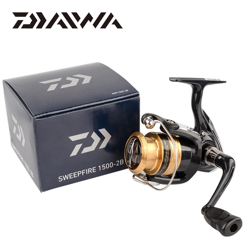 

DAIWA SWEEPFIRE 2B Spinning Fishing Reels 1500/2000/2500/3000/4000 2BB Gear Ratio 5.3:1 Max Drag 2/4/6kg Aluminum Spool Wheels