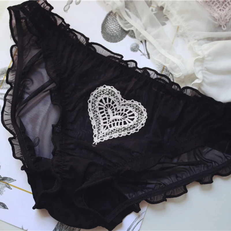 Женские трусы с принтом ropa interior femenina кружевные трусики для девочек лентой на
