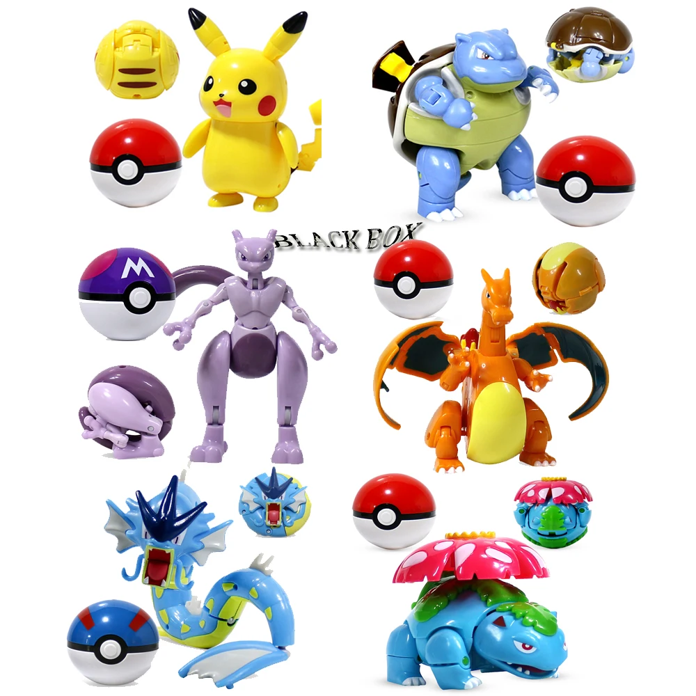 13 видов стилей Pokemon игрушки Пикачу Чаризард приобретенного во время игры фигурку