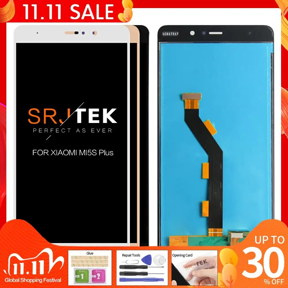 100% протестированный ЖК дисплей для xiaomi MI5S plus 5 7 дюймовый сенсорный экран