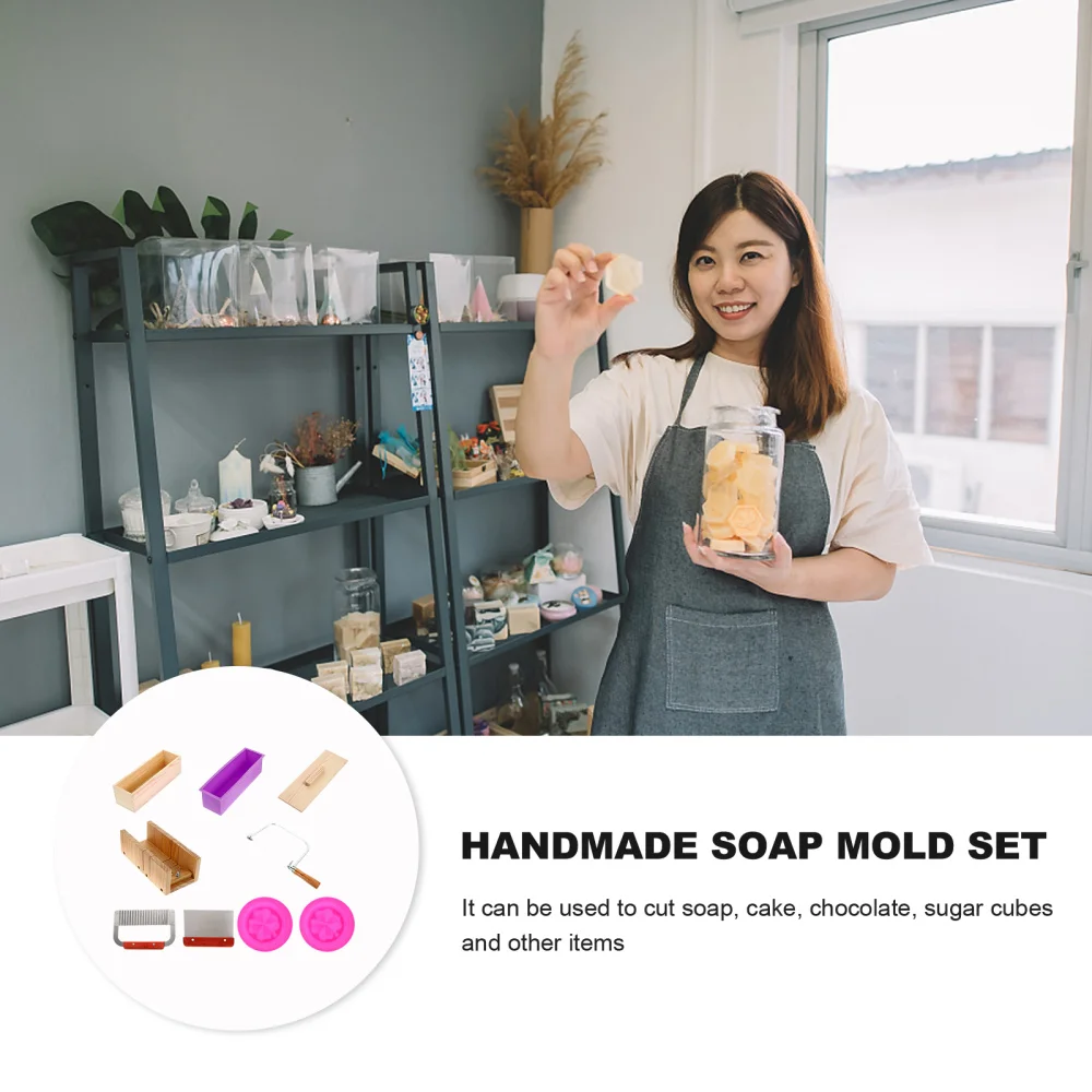 

1 Set Multi-functional Soap Cutter Useful Soap Cutter Box Set Portable Toast Mold
