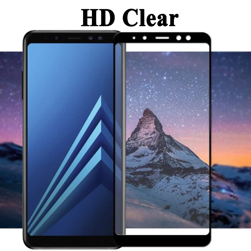 Защитный Стекло для samsung Galaxy A8 Экран протектор золото samsung galaxу 8 плюс арматуры из закаленного стекла для samsung Tremp чехол