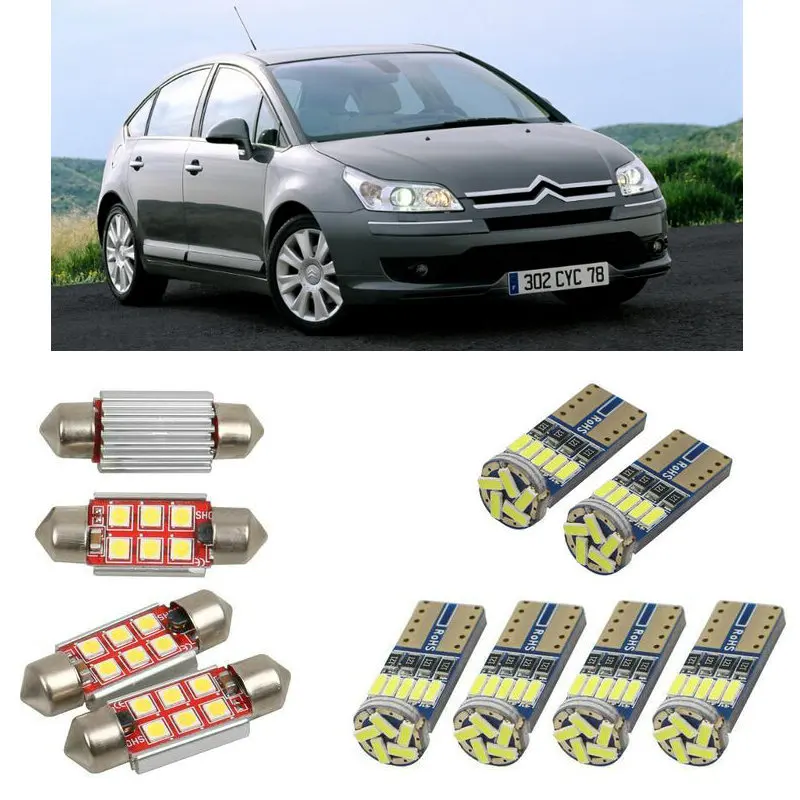 Внутренние светодиодные Автомобильные фары для citroen c4 mk1 lc высота освещения