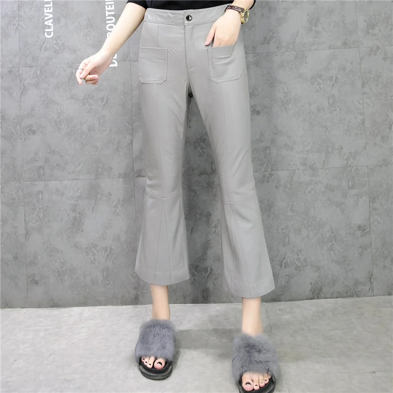 Новое поступление 2020 модные женские брюки с широкими штанинами свободные