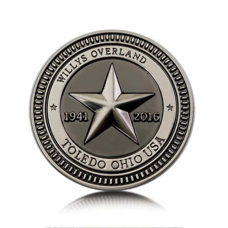 1941-2016 75 Anniversary Star Villys Overland TRAIL RATED Vintage Badge Car Styling Sticker for Jeep Wrangler Cherokee Compass