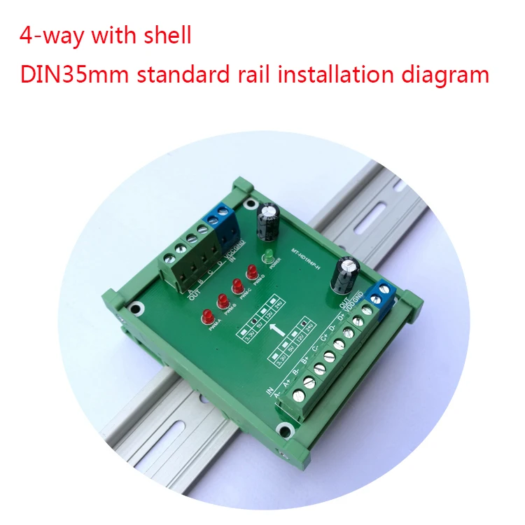 High-speed pulse signal 2MHz MCU PLC 3.3V 5V 12V 24V voltage level conversion module NPN output Optocoupler isolation |
