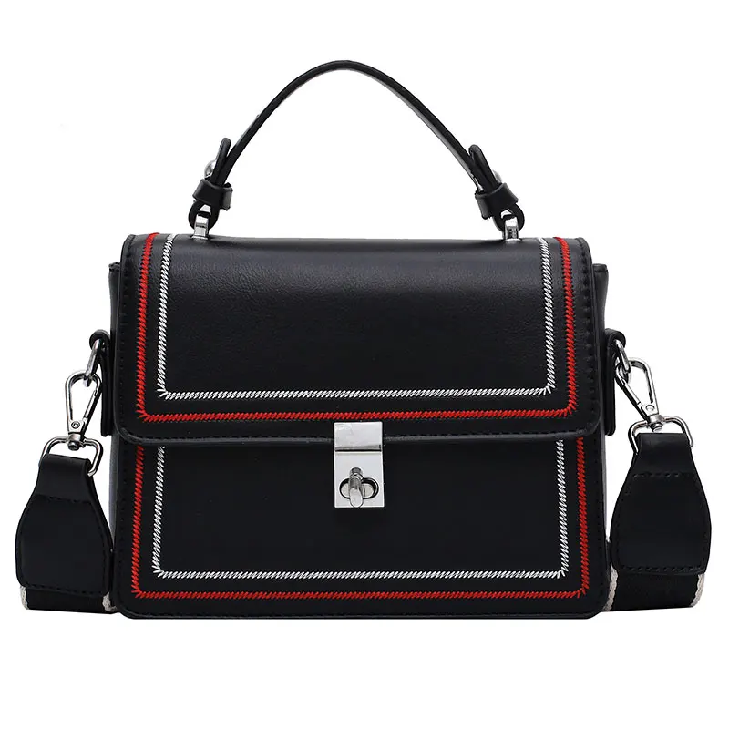 Elegant Female Tote bag 2020 Fashion New High quality PU Leather Women's Designer Handbag Lock Shoulder Messenger Bag | Багаж и сумки
