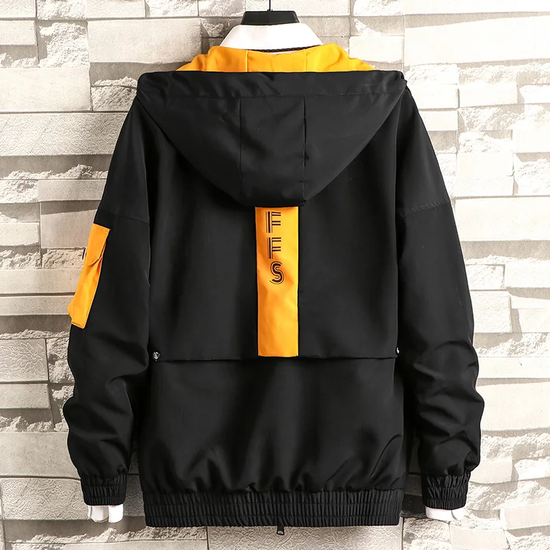 

New Jackets Men Fashion Hip Hop Windbreaker Coats Casual Jacket Men Cargo Bomber Mens Jackets Coats Outwear Streetwear Wholesale