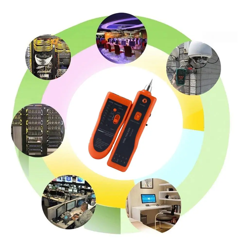 

Ethernet Network Cable Tester Kit RJ11 RJ45 CAT5/5e CAT6 LAN Wire Tracker Portable Line Finder for Miss Wiring Disorder Cable