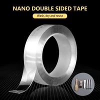 repetitive use of nano double sided adhesive strong and seamless wall universal adhesive tape non slip magic patch fixed stor