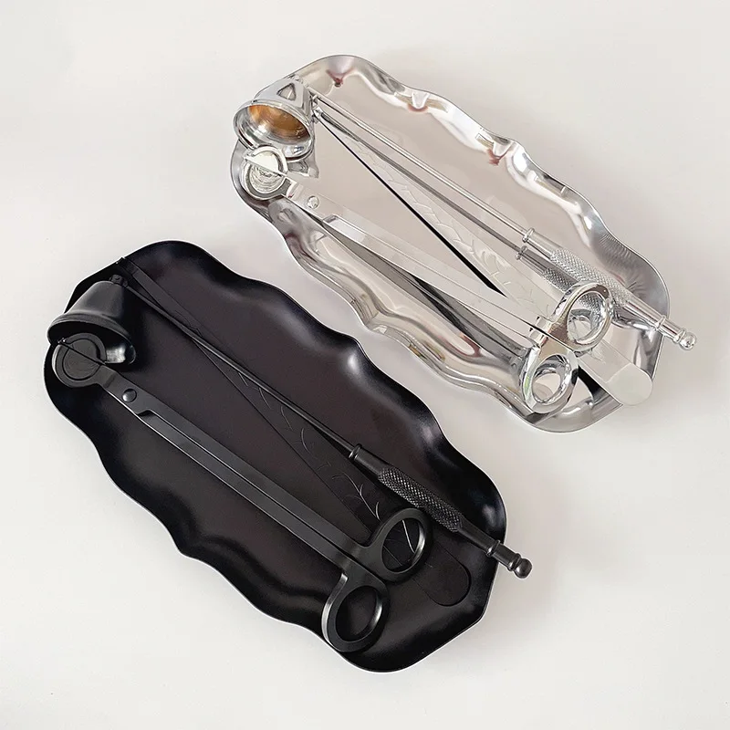 

Luxury Candle Accessory Set Candle Extinguisher Tool Candle Snuffer Trimmer Hook Tray Dipper Home Decoration For Party Wedding