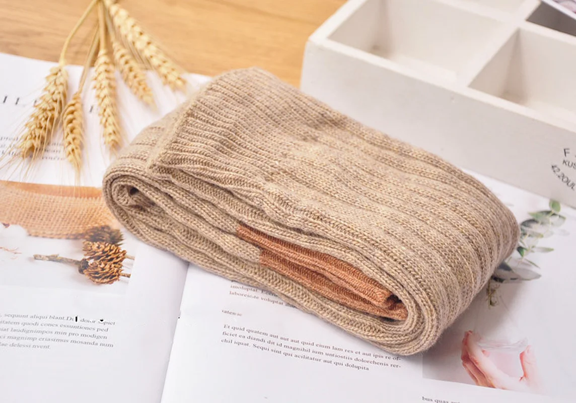 Женские флисовые гетры в японском ретро стиле из овечьей шерсти теплые носки