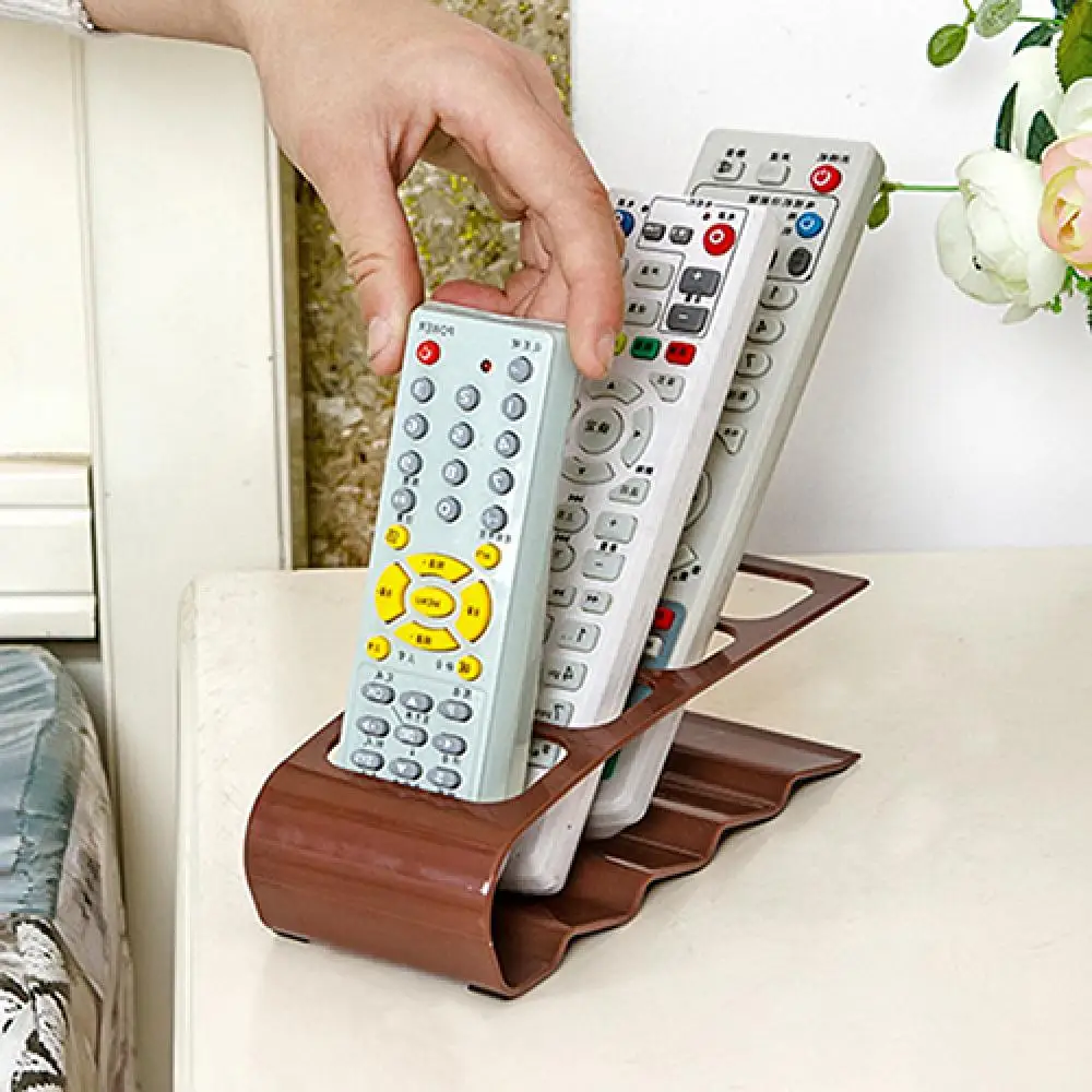 

VCR DVD TV Remote Control CellPhone Stand Holder 4 Slots Storage Caddy Organiser Tools
