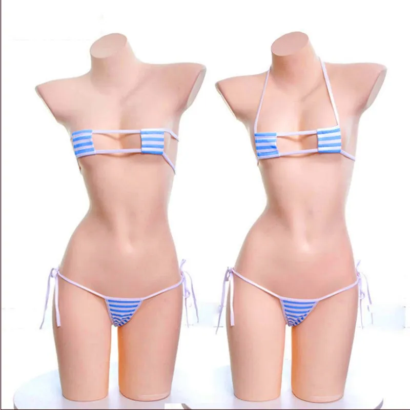 Соблазнительное нижнее белье в стиле &quotЛолита&quot кавайные мини бикини синюю