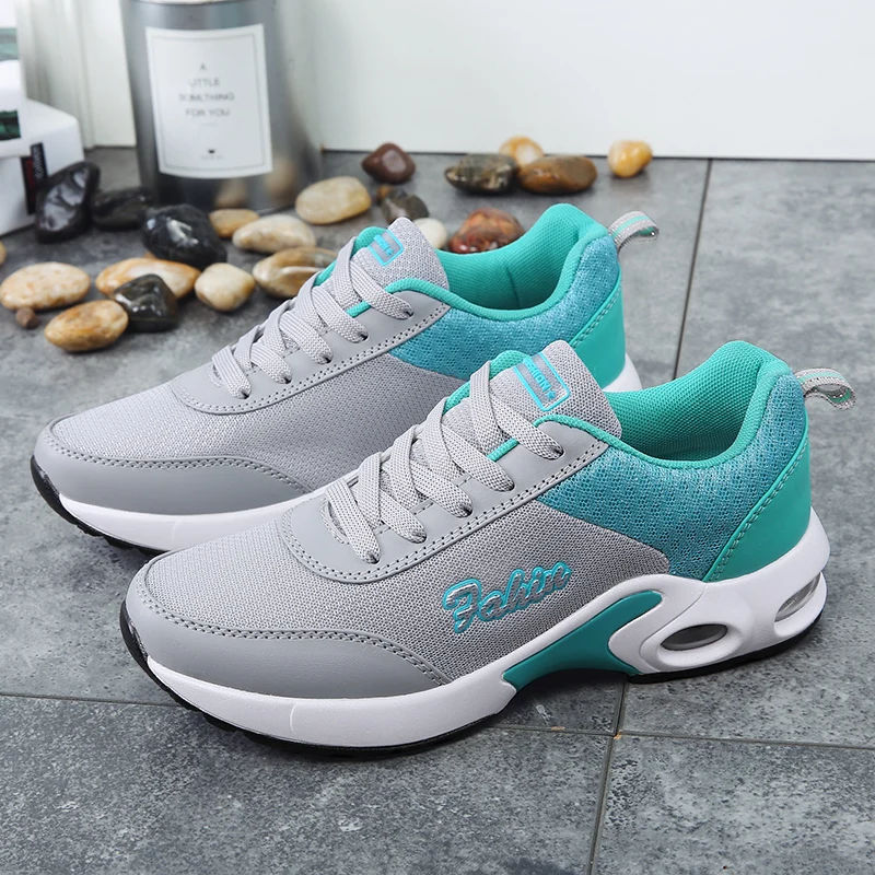 

Nine o'clock Stylish Women Running Shoes Quality Air Cushion Outsole Anti-skid Sneakers Outdoor Jogging Footwear Big Size 35-42