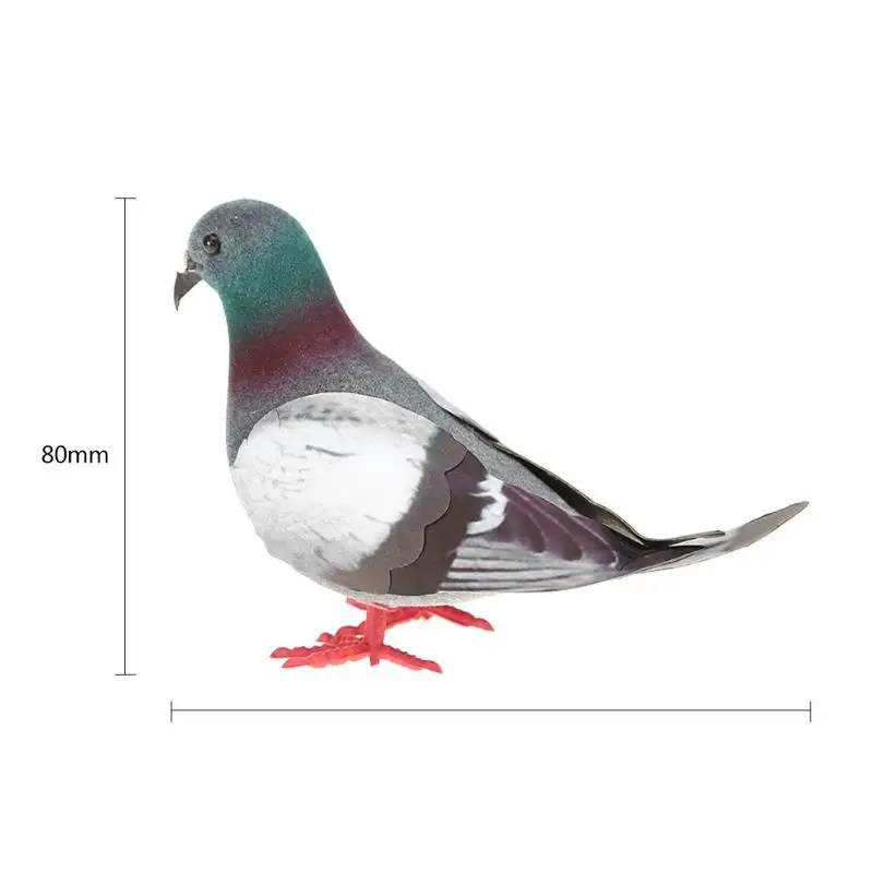 Simulation Foam Pigeon Model Fake Artificial Imitation Bird Animal Home Garden Ornament Miniature Decoration | Дом и сад