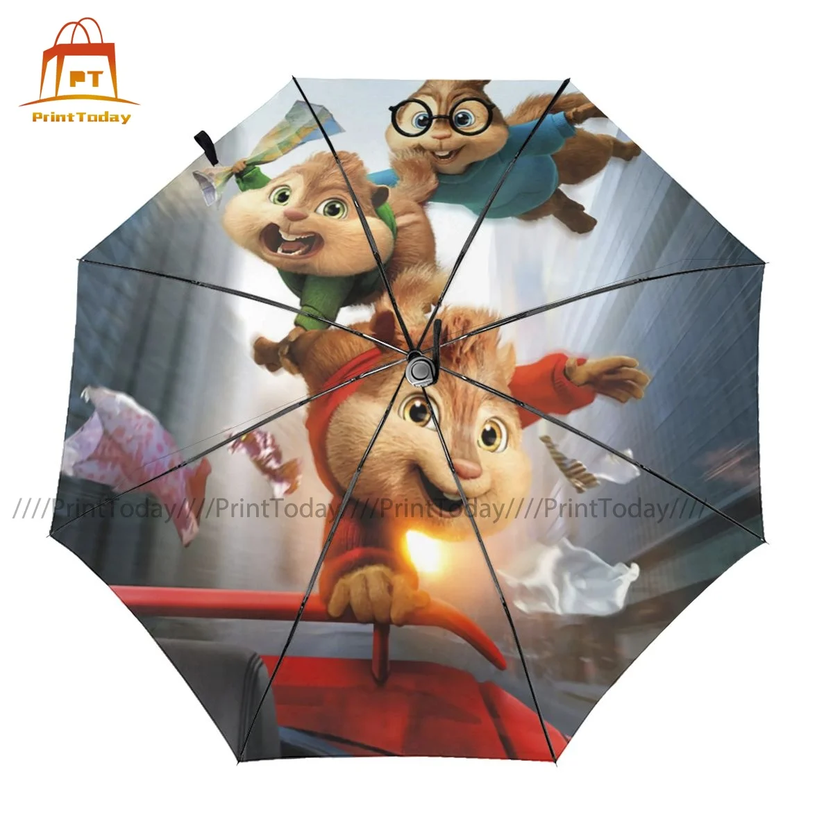 

Alvin Umbrella Protection Auto Umbrella Elegant Print Portable Rain Umbrella