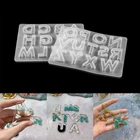 Прописные буквы, силиконовая форма, эпоксидная смола, художественная надпись, мягкая форма, УФ-смола, алфавит А-З, форма для DIY ювелирных изделий, полимерная форма