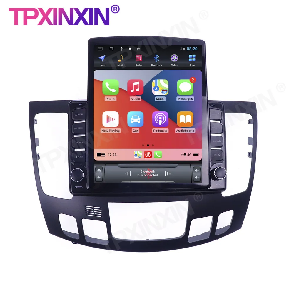 저렴한 테슬라 스타일 안드로이드 10 GPS 차량용 멀티미디어 플레이어 헤드유닛 오디오 라디오 내비게이션 무선 카플레이, 현대 소나타 NF2009 + DSP