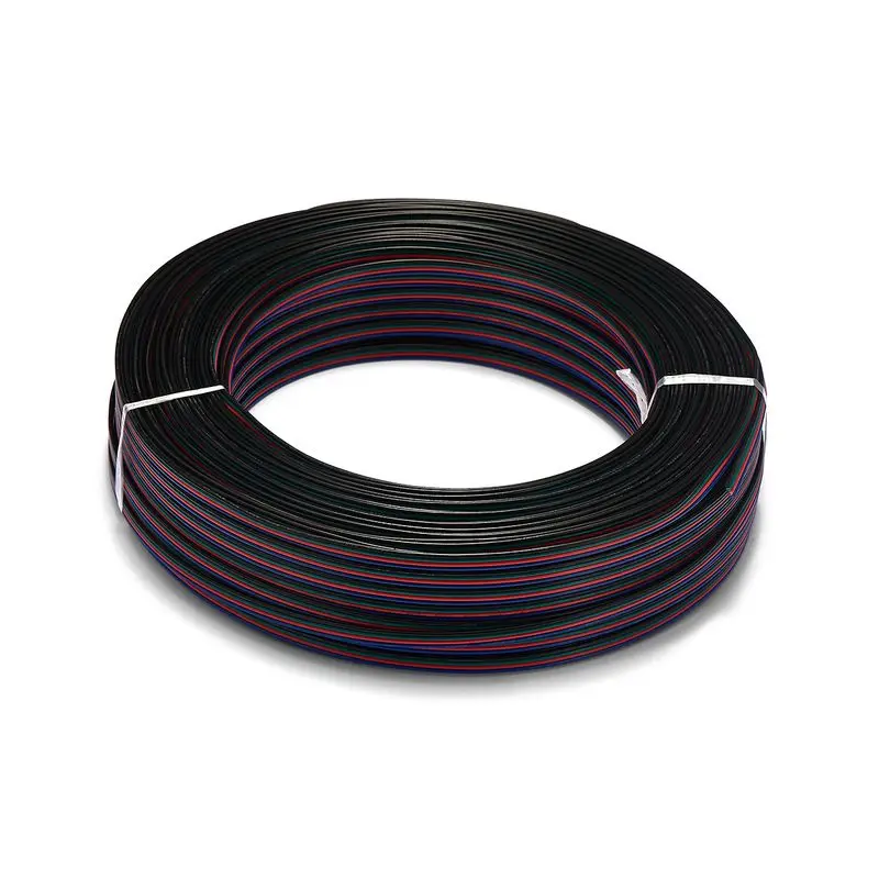 Светодиодная лента 4 контактный провод RGB электрический кабель 100 м 22AWG ядра JST