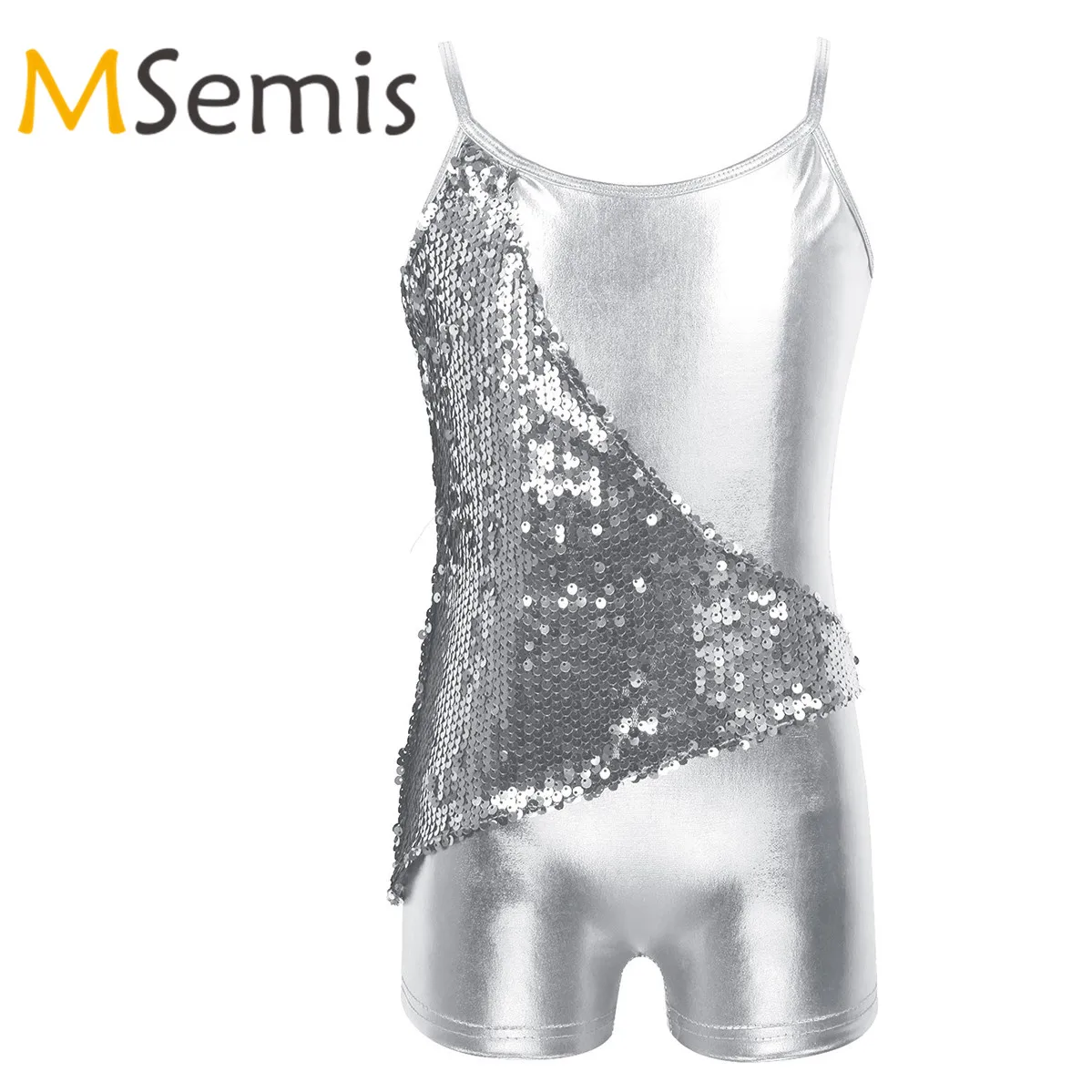 Детское гимнастическое трико для девочек яркий блестящий костюм балетных танцев