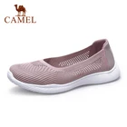 Женские легкие кроссовки CAMEL, дышащие сетчатые, мягкие удобные, без шнуровки, плоская подошва, летняя спортивная обувь для бега