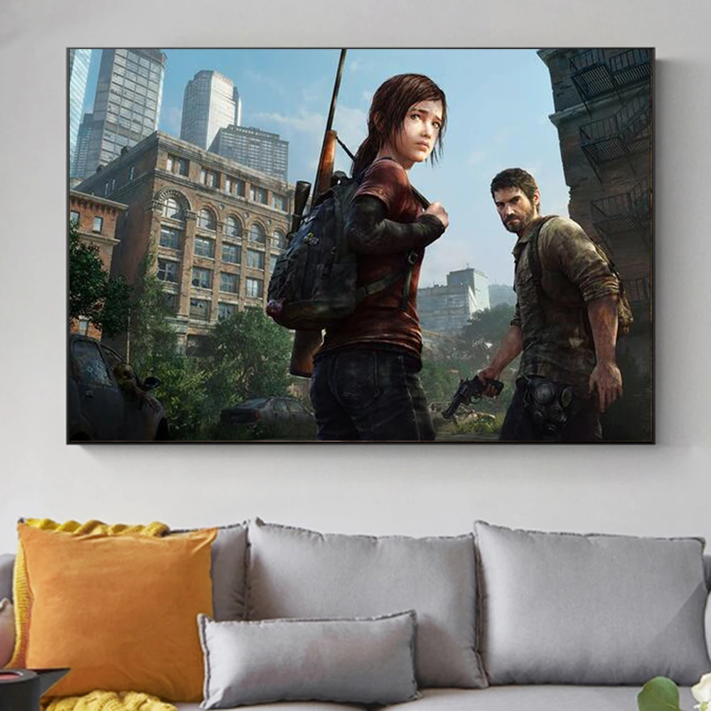 

The Last of Us 2 Game Posters and Prints Canvas Painting 12x18 16x24 Inch Wall Art Pictures Wallpaper for Living Room Decoration
