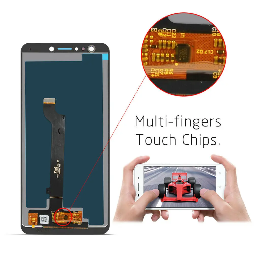 Pantalla t&aacute;ctil Original para Asus Zenfone 5 Lite, piezas de repuesto de digitalizador LCD, ZC600KL-3