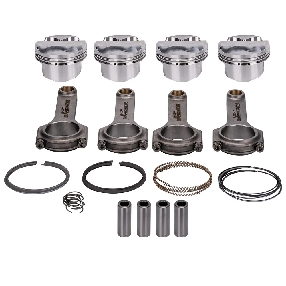 

87.5mm Pistons Conrods for Honda Acura K24 K24A1 K24A2 K24A4 K24A8 2.4L 12.5:1 H-Beam Forged Connecting Rods ARP2000 Bolts