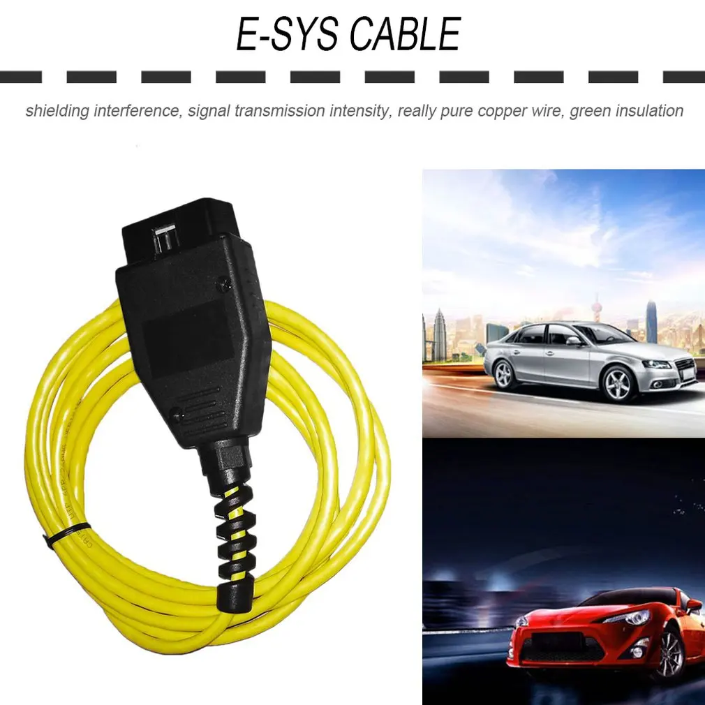 Кабель интерфейса Ethernet к OBD высокая производительность E SYS ICOM кодирование F series