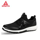 HUMTTO брендовые кроссовки для мужчин 2021 дышащая кожа спортивная обувь повседневная черная Мужская обувь Водонепроницаемый роскошная дизайнерская мужская обувь для ходьбы