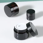 10 шт., флакон янтарно-коричневого цвета для косметики, 10 г, 20 г, 30 г, 50 г