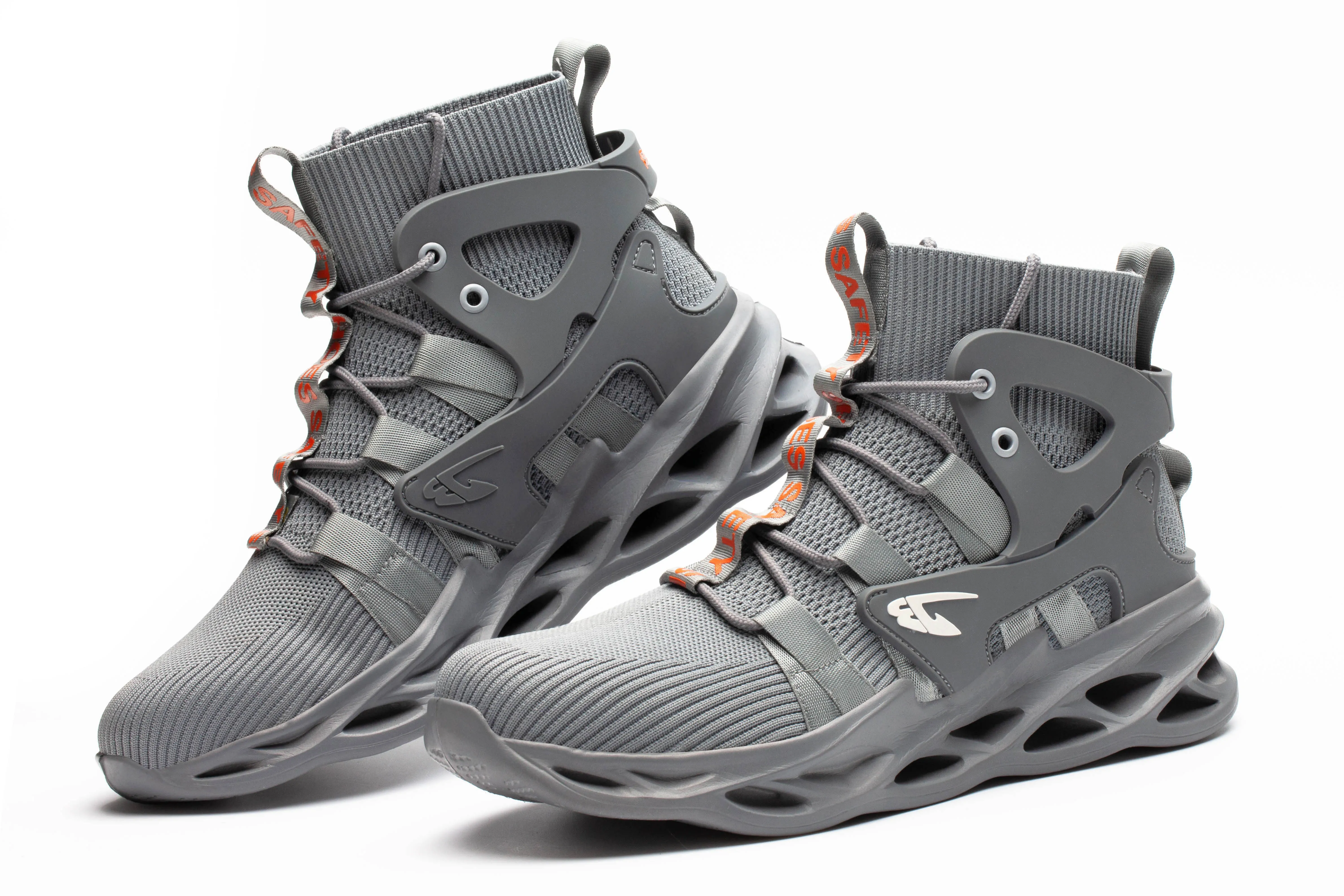 Мужские защитные ботинки Нескользящие дышащие удобные летняя защитная обувь для