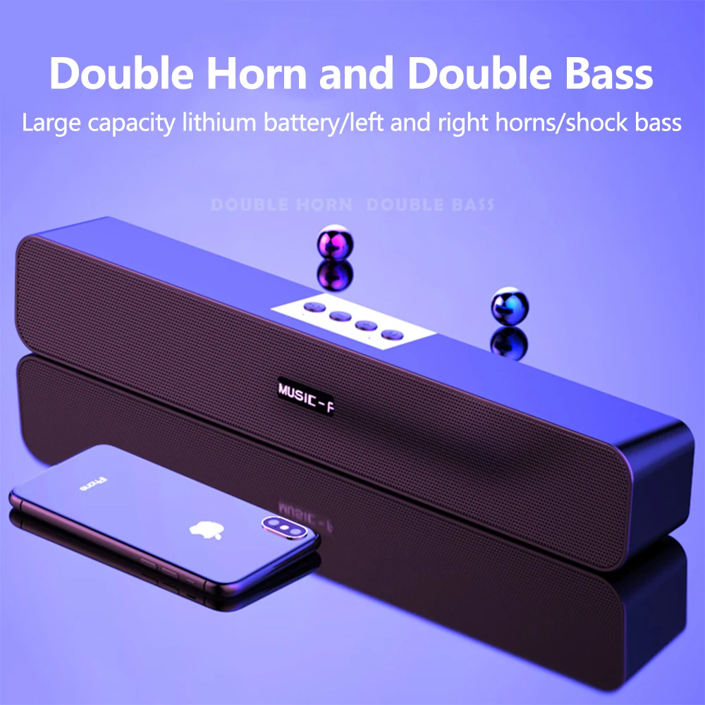 10 Вт Саундбар для телевизора проводной и беспроводной Bluetooth домашний объемный 12h