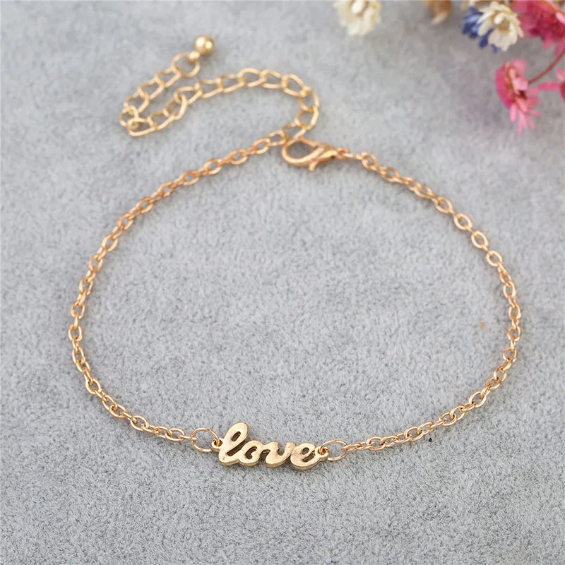 EDS корейские ювелирные изделия любовник анклет с буквами браслет золото серебро