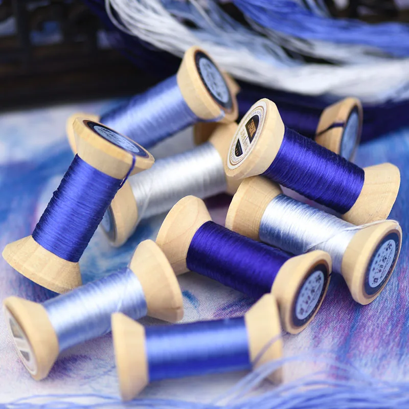 ultra marine embroidery thread/practical mini spool/suzhou thread /DIY common | Дом и сад